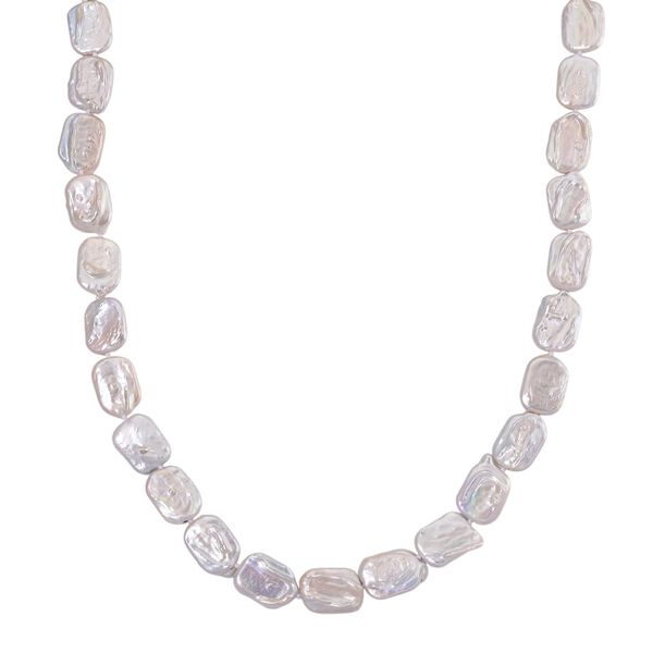 D'Joy wei&szlig;e Keshi Perle 50cm Halskette image number 0