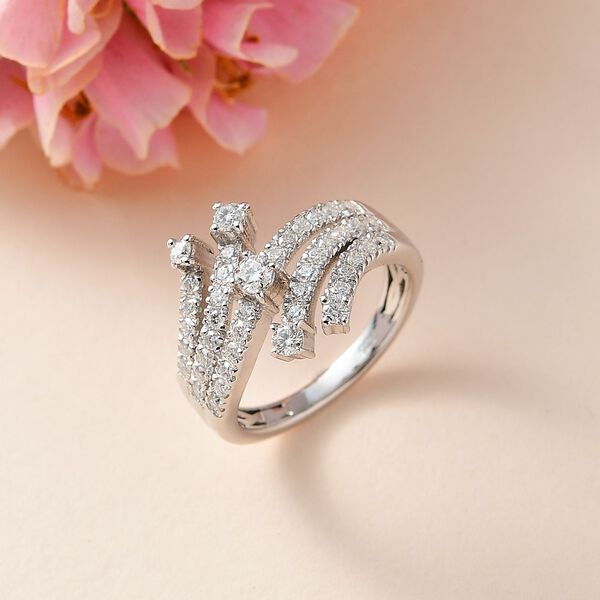 Moissanit Ring, ca. 1,05 ct. image number 3