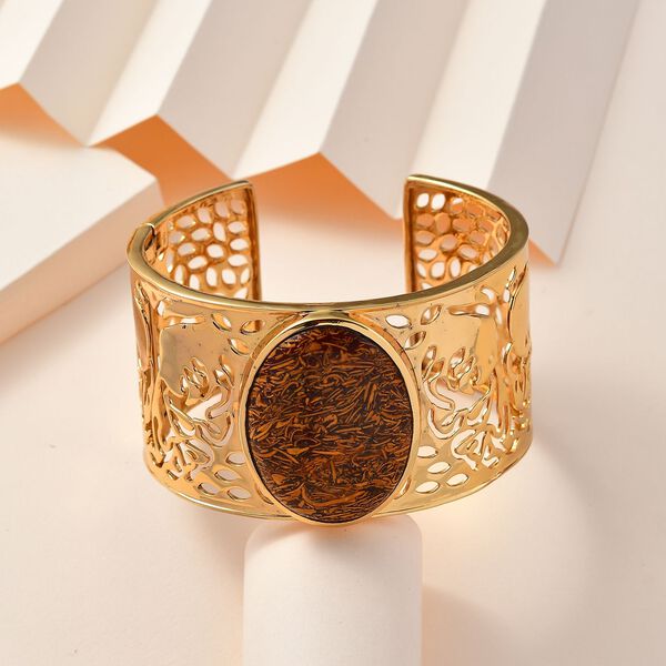 Skript Stein Armreif, 19 cm - 56,37 ct. image number 2