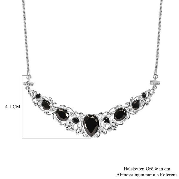 Elite Schungit Halskette, ca. 45 cm, 925 Silber ca. 7.72 ct image number 6