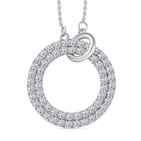 LUXURIANT DIAMOND- SI-GH Labor Diamant Anhänger mit 43+5cm Kette - 1 ct.