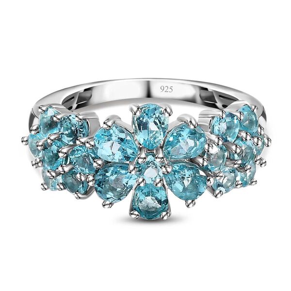 Blauer Apatit Ring, ca. 2.31 ct.