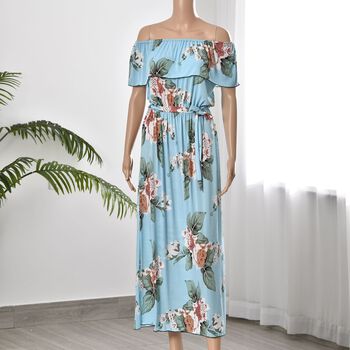 Maxikleid, Himmelblau