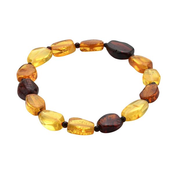 Flexibles, nat&uuml;rliches baltisches Bernstein Armband