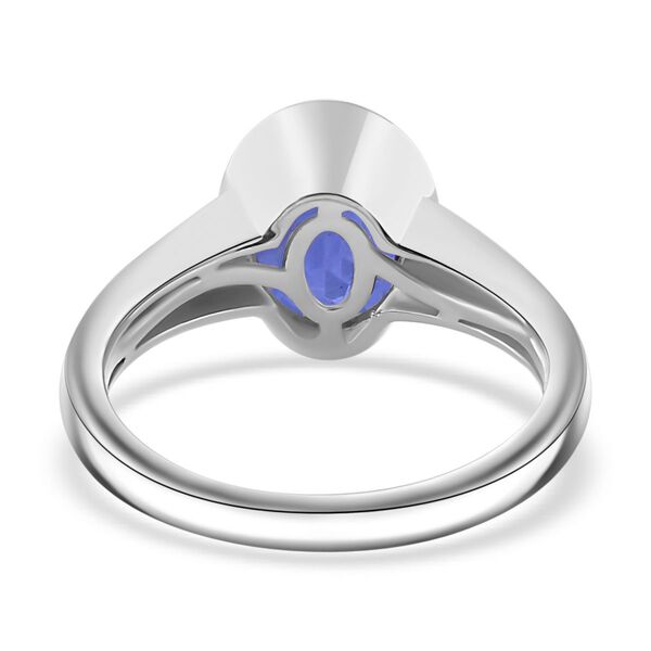 Tansanit-Farbe Quarz Ring 925 Silber rhodiniert (Größe 17.00) ca. 2,05 ct image number 6