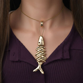 Gelb Halskette ca. 60 cm+ 5 cm Extender, ca. 43,90g