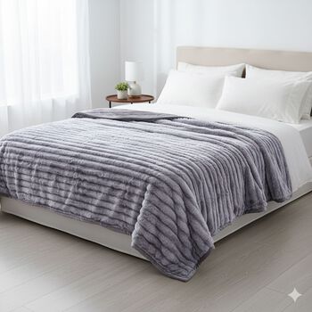 CLOSE OUT Serenity Night - supersoft Kunstfell Decke, 800GSM einlagig, 150x200 cm