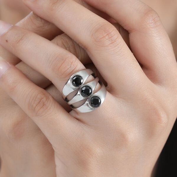 Schwarzer Spinell-Ring -1,73 ct. image number 3