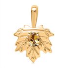 AA Natürlicher goldener Tansanit Anhänger 925 Silber 750 Gelbgold Vermeil ca. 0.35 ct