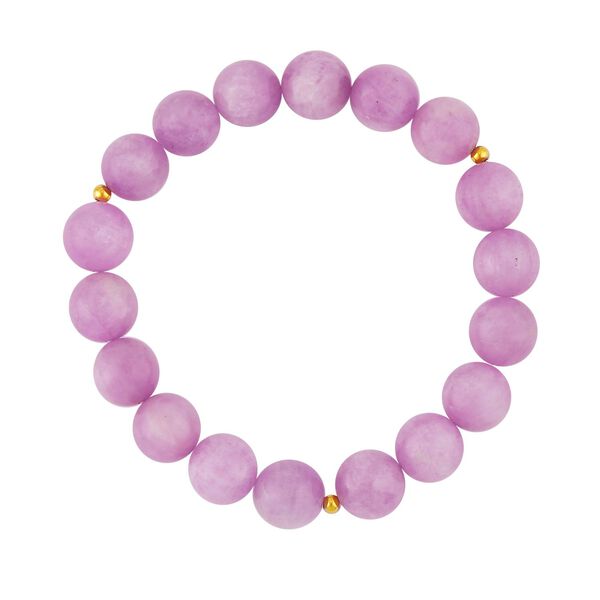 Kunzit Armband ca. 18 cm 925 Silber vergoldet ca. 235.00 ct