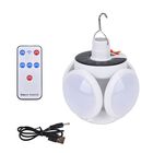 Kompakte Faltbare Solarlampe mit Haken und Fernbedienung, 12x12x13,7 cm