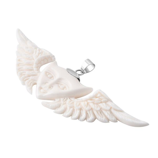 Royal Bali - Ox Bone Flügelmotiv Anhänger, 925 Silber ca. 43.90 ct image number 3