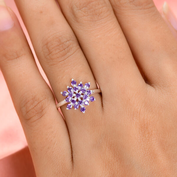 LUSTRO STELLA Amethyst Zirkonia Ring 925 Silber  ca. 1,12 ct image number 3