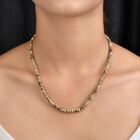 Natürliche Schalenblende Halskette, ca. 45 cm, 925 Silber rhodiniert ca. 110,00 ct image number 1