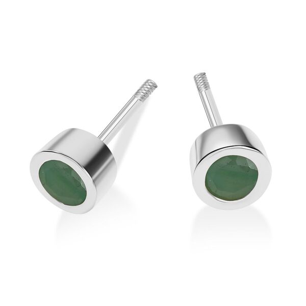 Kagem sambische Smaragd Ohrringe, 925 Silber rhodiniert - 0,51 ct. image number 6
