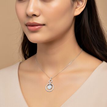 Lustro Stella wei&szlig;er Zirkonia Anh&auml;nger