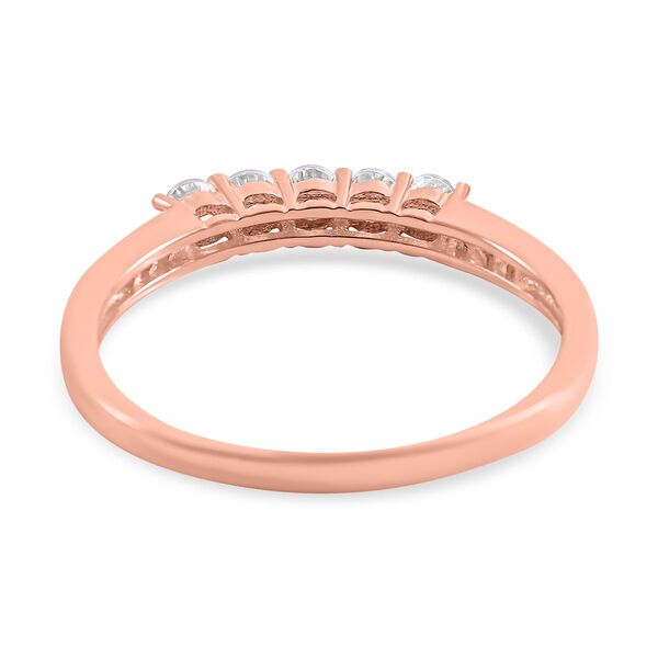 LUSTRO STELLA - Wei&szlig;er Zirkonia-Ring, 925 Silber ros&eacute;vergoldet - 1,35 ct. image number 3