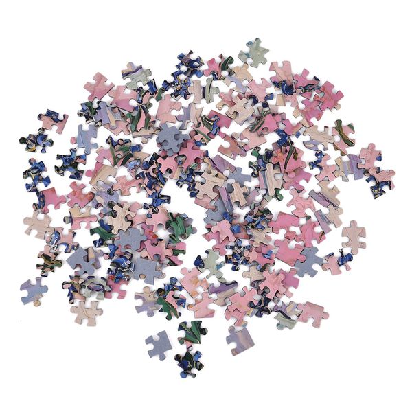 LIVMORE DIY Bilderrahmen Puzzle Bastelset, 169 Teile, Blumenstrau&szlig;, 18,1x13x18,1cm, Rosa image number 6