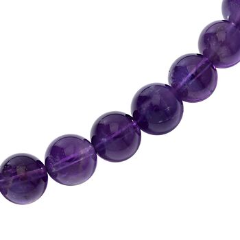 AAA Afrikanischer Amethyst, Roter Granat Halskette, ca. 50 cm 925 Silber rhodiniert ca. 330.09 ct