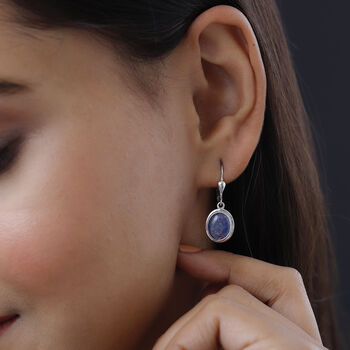 Boulder Opal Triplette Ohrringe, 925 Silber platiniert ca. 6.00 ct