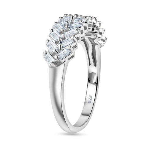 Lab Grown Diamant SI Ring 925 Silber rhodiniert (Größe 18.00) ca. 0,56 ct image number 4