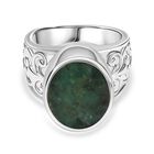 Smaragd-Matrix Ring 950 Kupfer (Größe 21.00) ca. 4,10 ct