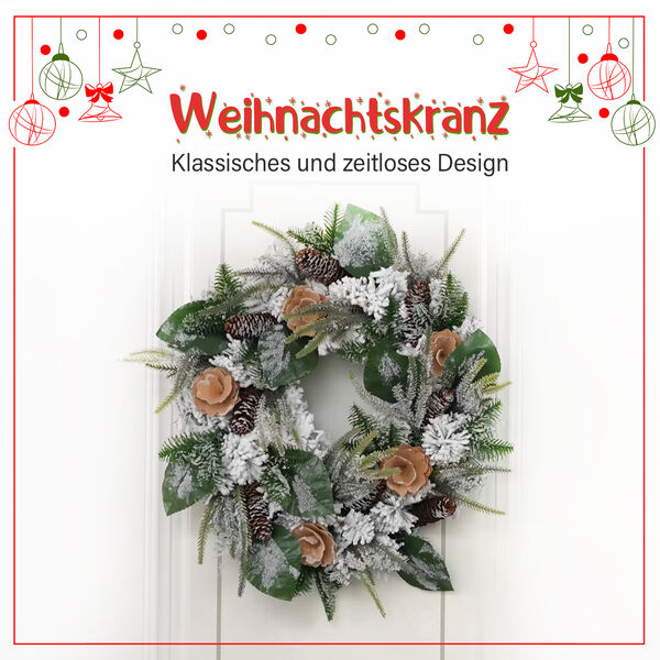 Weihnachtskranz, Weihnachtsdekoration, Durchmesser 45 cm, Grün und Mehrfarbig  image number 4