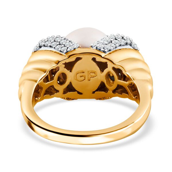 GP Royal Art Deco Kollektion - Weiße Perlen Ring, ca. 1,24 ct. image number 7