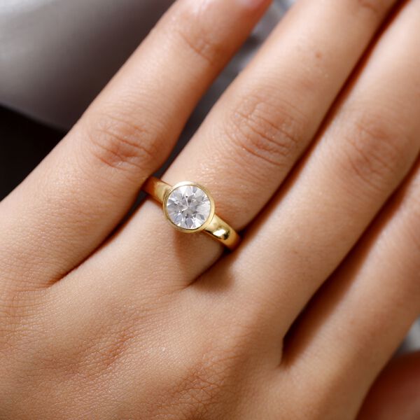 Nat&uuml;rlicher, wei&szlig;er Zirkon-Ring - 2,36 ct. image number 3