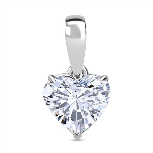 LUXURIANT SGL zertifizierter VS-EF Labor Herz Diamant Anh&auml;nger in 950 Platin - 1 ct.