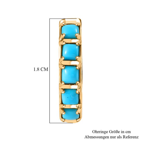 AA Sleeping Beauty T&uuml;rkis Ohrringe - 0,89 ct. image number 6