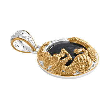 D'Joy Royal Bali- nat&uuml;rlicher Olmek Jadeit zweifarbiger Anh&auml;nger - 19,12 ct.