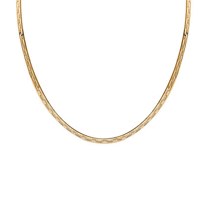 M&auml;andermuster Kette ca. 43+5 cm, 925 Silber vergoldet ca. 5,95g