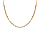 Mäandermuster Kette ca. 43+5 cm, 925 Silber vergoldet ca. 5,95g