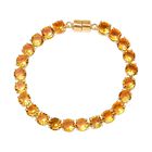 D'Joy Sphaleros Quarz Armband ca. 19 cm 925 Silber 750 Gelbgold Vermeil ca. 34,45 ct.