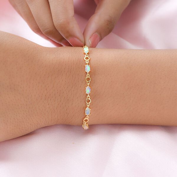 Natürliches, äthiopisches Welo Opal-Armband, 19 cm - 0,92 ct. image number 3