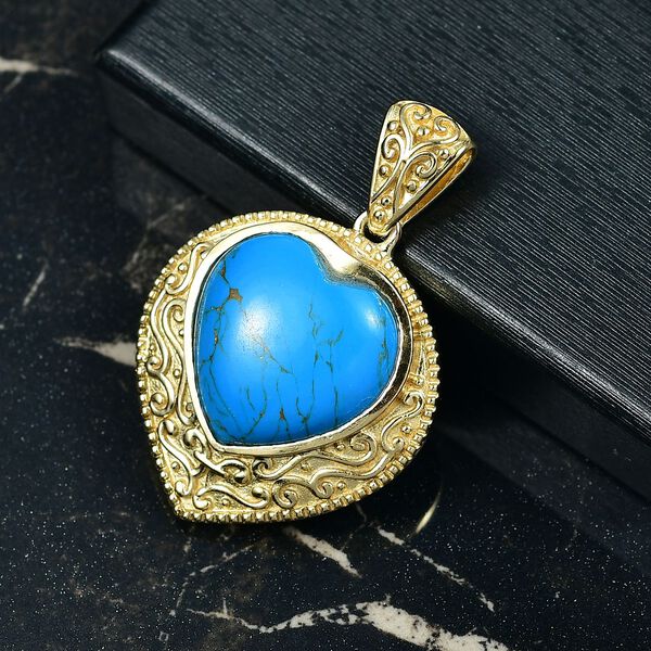 EverTrue blauer T&uuml;rkis Anh&auml;nger - 17,54 ct. image number 2