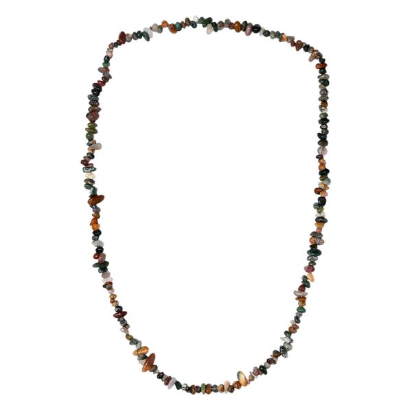 AA Indischer Achat Kette 70 cm, ca. 270,00 ct. image number 4