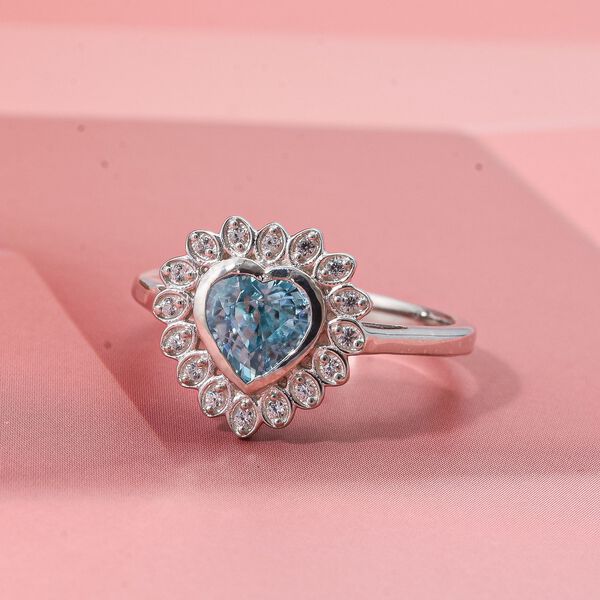 D'Joy AA blauer und wei&szlig;er Zirkon Ring - 1,51 ct. image number 1