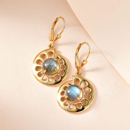 GP Bella Italia Kollektion - Labradorit und Kanchanaburi blaue Saphir-Ohrringe - 5,20 ct. image number 1