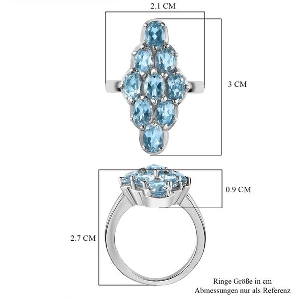 Himmelblauer Topas-Ring - 4,61 ct. image number 7