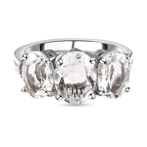 AA Hyalit Opal und Diamant Ring - 3,11 ct.