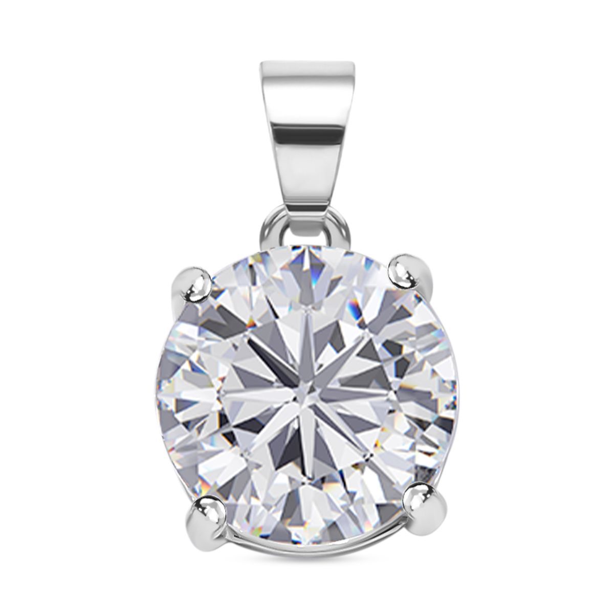 Moissanit Solitär Anhänger - 3,54 ct