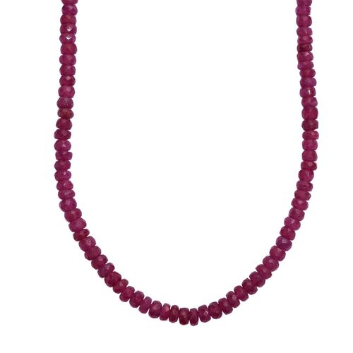 AA Afrikanische Rubin Halskette, 45 cm - 100 ct. image number 0