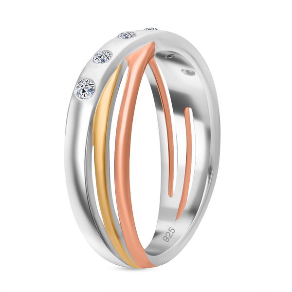 LUXURIANT SI Labor Diamant dreifarbiger Ring - 0,15 ct. image number 3