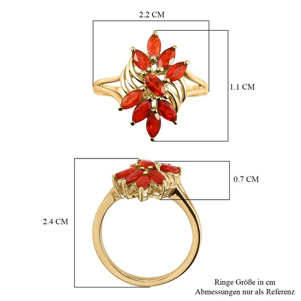 Purpurroter Feueropal-Ring - 0,84 ct. image number 7