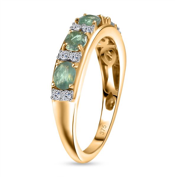 AAA Alexandrit, Lab Grown Diamant Ring 375 Gold (Gr&ouml;&szlig;e 19.00) ca. 1,16 ct image number 5