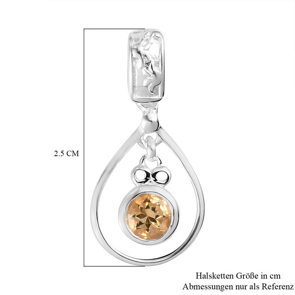 Citrin Anh&auml;nger 925 Silber ca. 0,45 ct image number 6