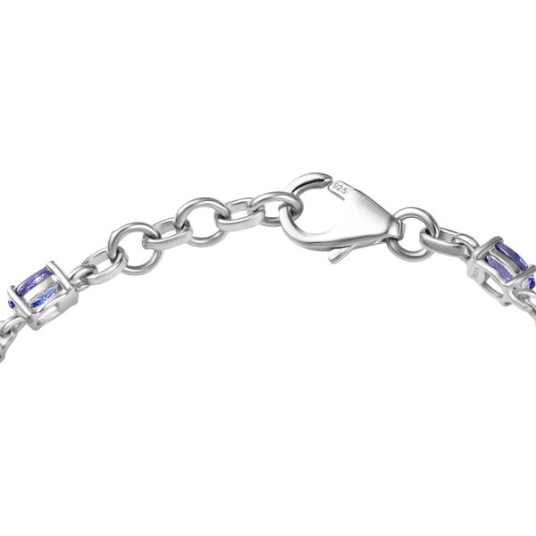 Tansanit 19cm Armband, 925 Silber rhodiniert - 5,36 ct. image number 4