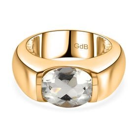 Prasiolith Ring Messing,  (Größe 18.00) ca. 2.16 ct